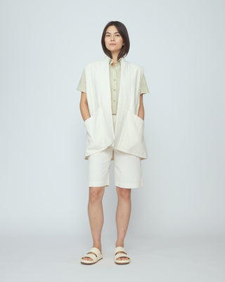 Reversible Vest, Bone White