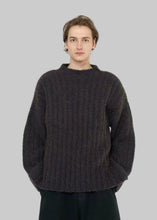 Load image into Gallery viewer, Chunky Mockneck Sweater, Dark Plum
