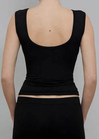 Recline Bateau Sleeveless, Black