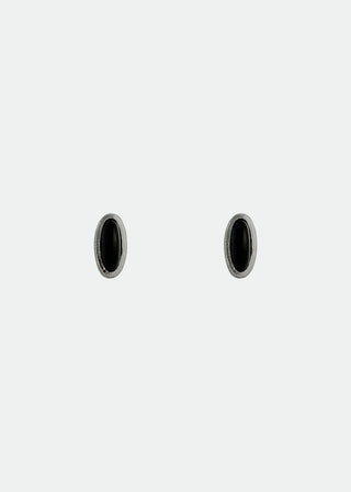 Dome Studs, Onyx/Silver