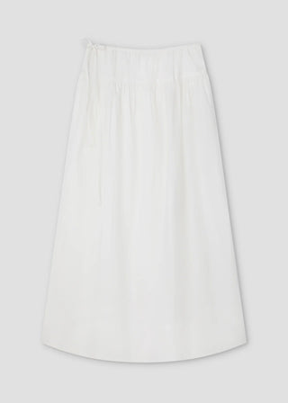 Maxi Skirt, White Texture