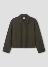 Load image into Gallery viewer, Pintuck Jacket, Khaki Stripe
