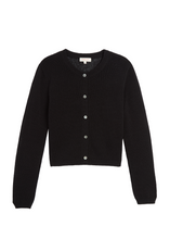 Load image into Gallery viewer, Josie Cotton Linen Cardigan, Black

