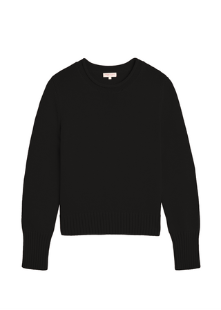 Quinn Cotton Sweater, Black