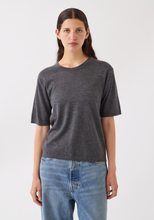 Load image into Gallery viewer, Remy Superfine Cashmere Top, Charcoal Heather
