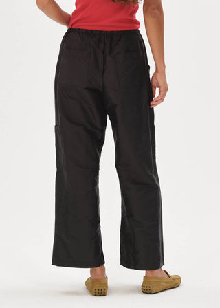 The Taffeta Drawstring Cargo Pant, Jet