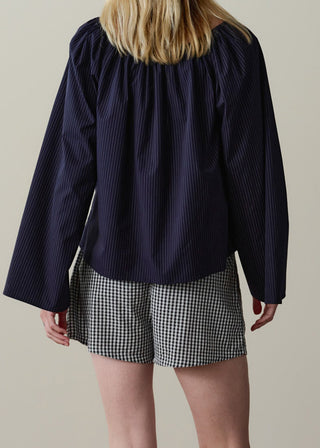 The Cotton Gingham Tap Short, Jet
