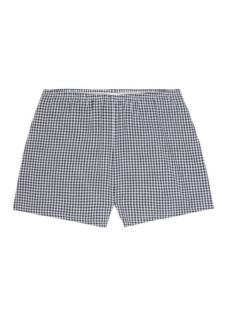 The Cotton Gingham Tap Short, Jet