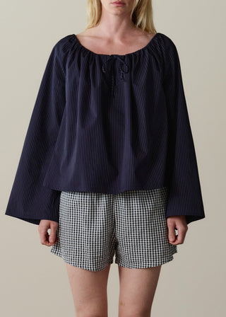 The Cotton Gingham Tap Short, Jet