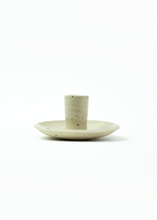 Load image into Gallery viewer, Speckled Stoneware Taper Candle Holder
