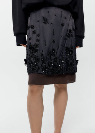 Embellished Skirt, Black
