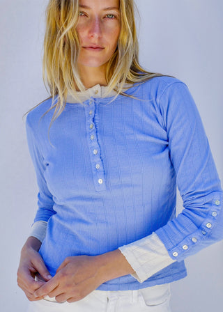 Henley Tee, Cornflower