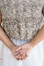 Load image into Gallery viewer, Fumo Hand Knitted Wool Vest, Stone

