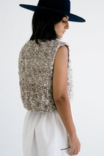 Load image into Gallery viewer, Fumo Hand Knitted Wool Vest, Stone
