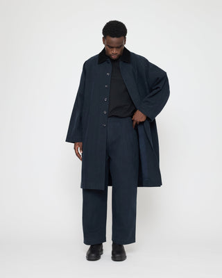 Fall Duster, Waxed Navy