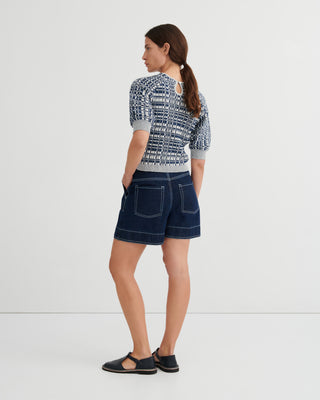 Film Top, Navy Check