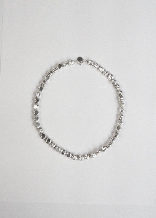 Fiole Necklace, Silver Glass