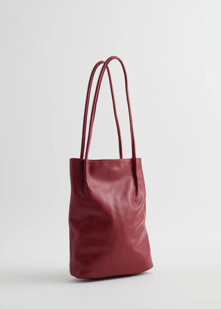 Frances Bag, Currant Pebbled Leather