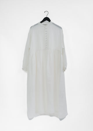 French Linen Dress, White