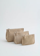Load image into Gallery viewer, Medium Gia Pouch, Travertine Suede
