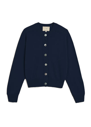 Gwen Cashmere Cardigan, Navy