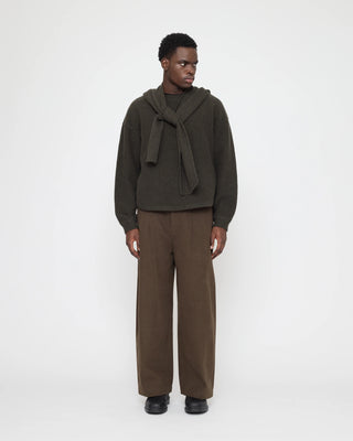 Hooded Scarf, Olive Brown