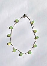 Load image into Gallery viewer, Noue Necklace, Opaline White/Tan
