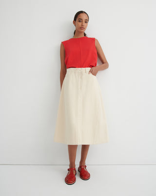 Jubilee Skirt, Ecru Denim