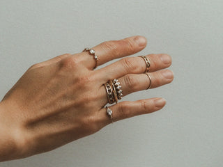 Petite Delphine Ring, Diamond
