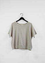 Load image into Gallery viewer, Fleece Short-Sleeve Crewneck, Greige
