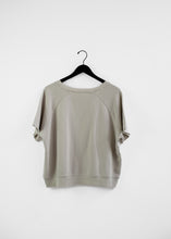 Load image into Gallery viewer, Fleece Short-Sleeve Crewneck, Greige
