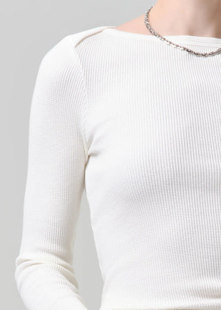 Long Sleeve Baby Waffle Tee, Pashmina