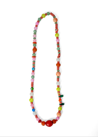 Necklace #10, Aventurine, Jade and Coral