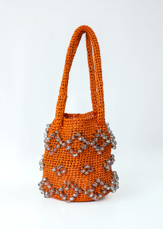 La Gemme Mini Bucket Bag, Lobster