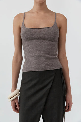 Merino Wool Slim Tank, Vapor