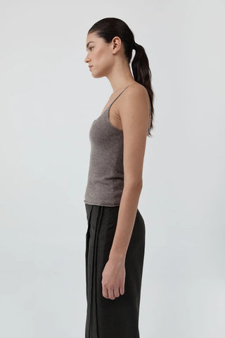 Merino Wool Slim Tank, Vapor