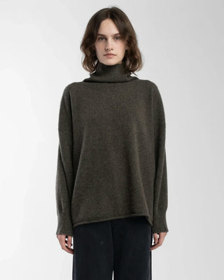 Cashmere High Neck Sweater, Cypress
