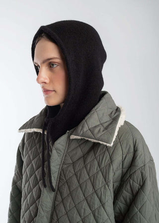 Knit Hood, Black