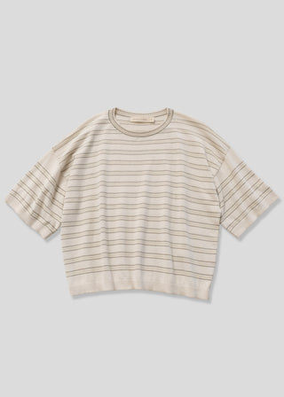 Extrafine Knit Tee, Stripe