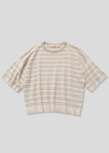 Load image into Gallery viewer, Extrafine Knit Tee, Stripe
