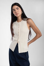 Load image into Gallery viewer, Rib Vest, Cream Mix
