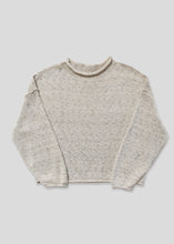 Load image into Gallery viewer, Rolled Sweater, Speckle Cream
