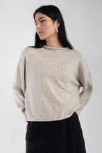 Load image into Gallery viewer, Rolled Sweater, Speckle Cream
