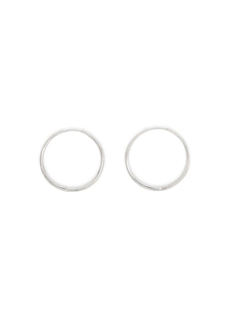 Momento Large Hoops, Sterling Silver