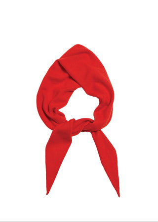 Nessa Small Cashmere Bandana, Red Orange