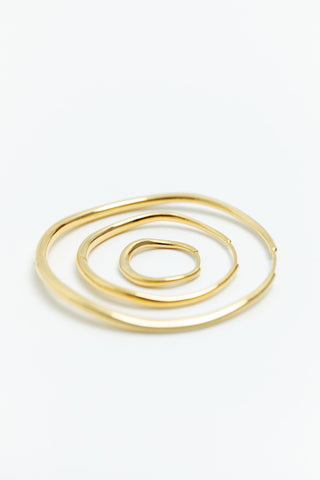 Momento Baby Hoops, 14k Gold Vermeil