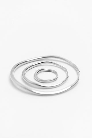 Momento Mini Hoops, Sterling Silver