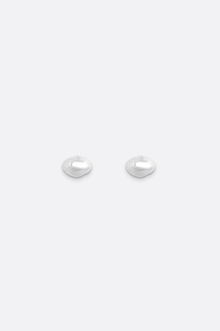 Small Figure Studs, Silver