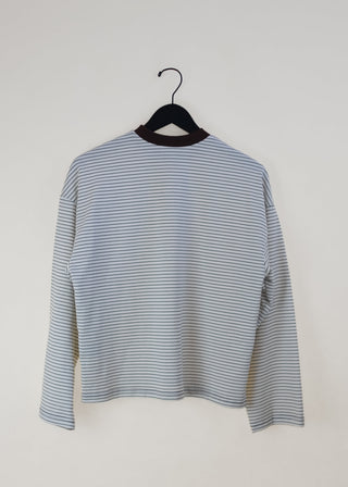Nora Top, White Stripe