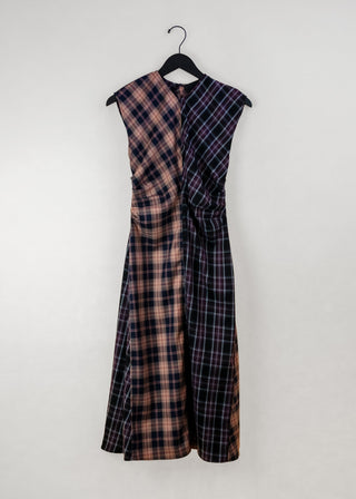 Rochelle Dress, Plum/Pink Plaid